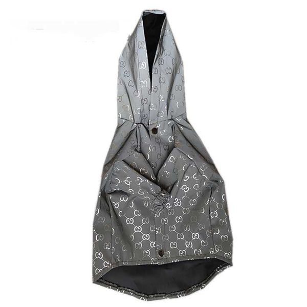 Markendesigner Hunde Kleidung Hundebekleidung Klassische Schrift reflektierend wasserdichte winddichte Haustier Windbreaker für kleine Hunde Haustiere Hoodie Streetstyle Welpe Kostüm 4h