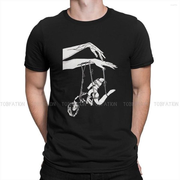 Camisetas masculinas BDSM Puppet Master Tshirt Homme Men Rous