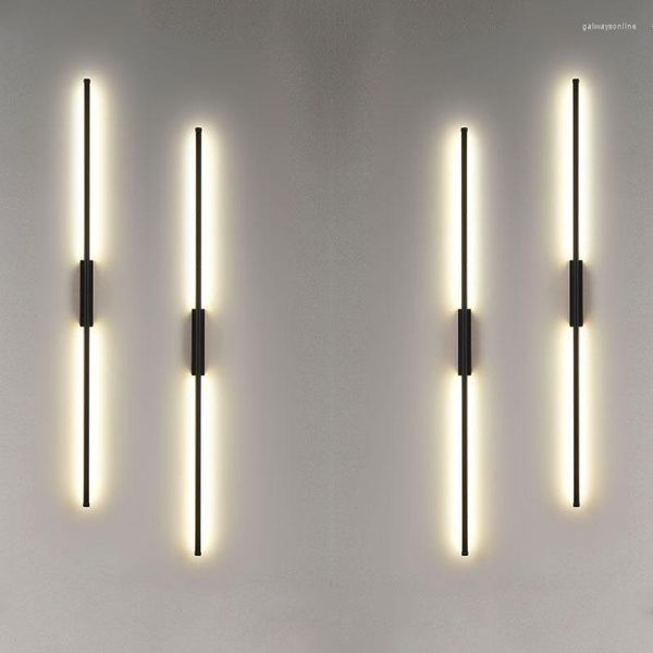 Wandlampe moderne minimalistische LED Langstrip Lichter Schlafzimmer Nacht