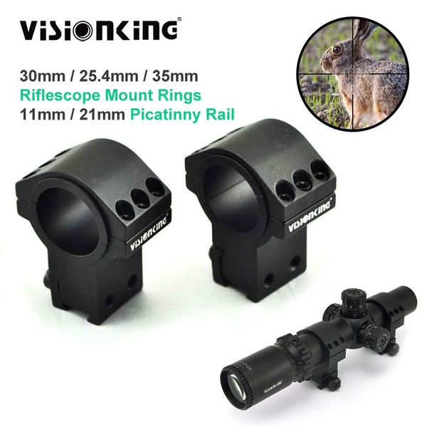 Picatinny Rail Montagem Ringos Alto Bipódia Pil Perfil de Rifle para Escopo de Rifle 30mm 25,4mm 35mm Riflescope Mount Ring 11mm / 21mm