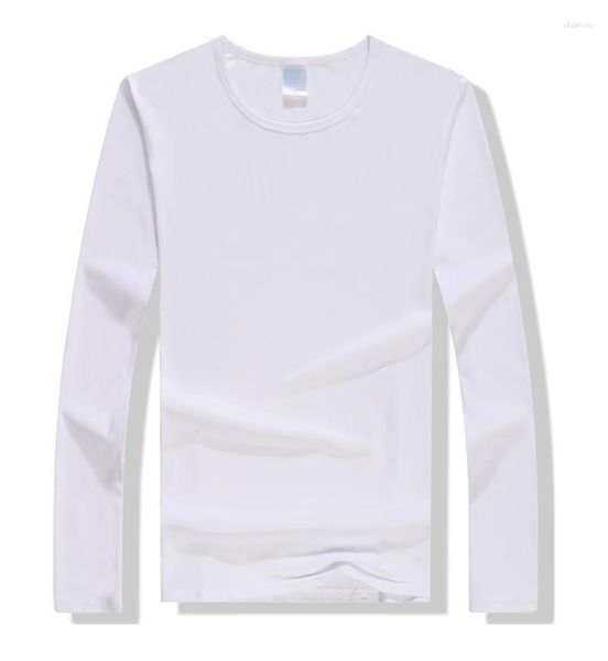 Magliette da uomo logo personalizzato 2023 maglietta bianca a maniche lunghe maniche lunghe in moda