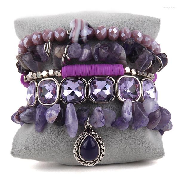 Strand RH Fashion Bohemian Designer Edelstein -Perlen -Sets oder 5pc Stack Armbänder Set für Frauen Juwely Geschenk