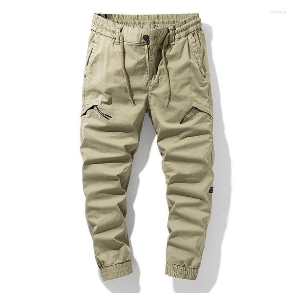 Pantaloni da uomo 2023 uomini autunnali joggers cotone cargo militare casual tattico maschio hip hop esercito i pantaloni 29-38