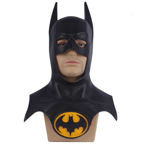 Maschere da festa maschera da pipistrella maschere da uomo e donna in latex full head bruce wayne maschera props 1989 versione cosplay mask bruce wayne bats man 230817