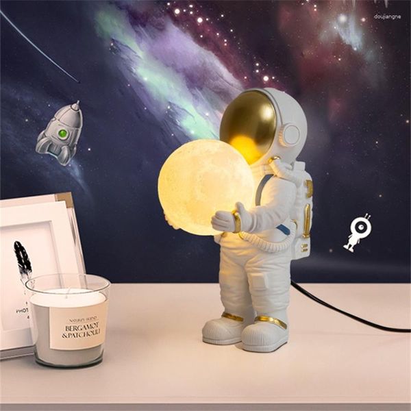 Decorazione di luna lampada a muro piccolo tavolo semplice design creativo camera da letto per bambini comodino a led luce