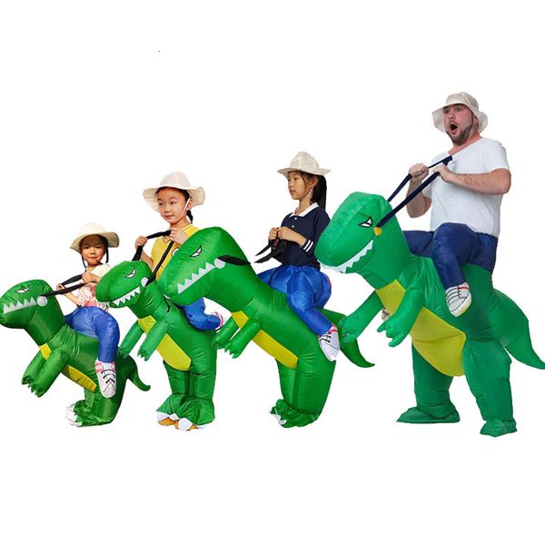 Косплей Детская Унисекс Унисекс Мальчик Девочка надувные зеленые костюмы динозавров Детские детские сады