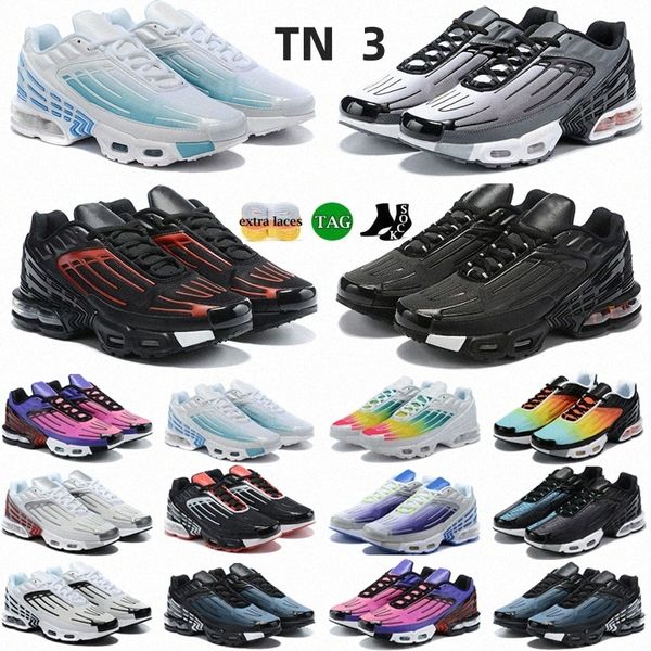 Scarpe da corsa Tn 3 Tns Plus bianche Black wolf Grey Blanche pelle Red Unity sneaker da ginnastica uomo donnaspwea #