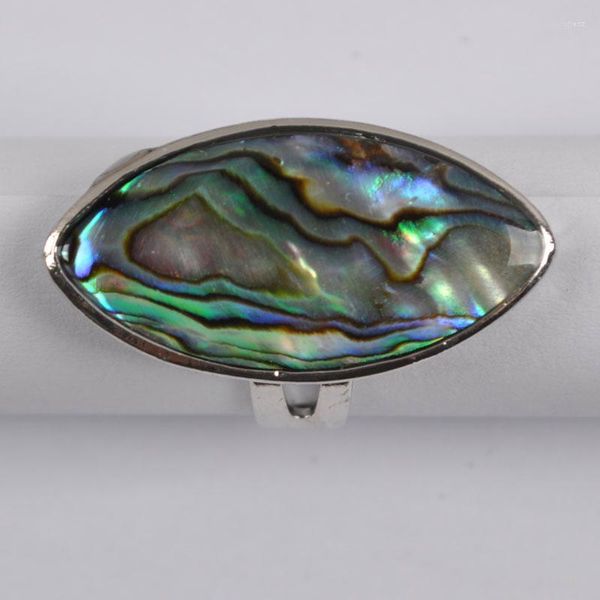 Anelli a cluster Zelanda Abalone Shell Ring Biielli per donna Regalo X064