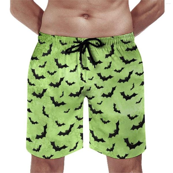 Shorts Shorts Board Black Bats Sparse Spevery Swim Trunks Halloween Stampa di pipistrello rapido Sports Dry Fitness Trendy Oversalify Beach