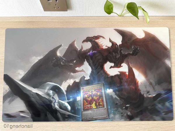 Мышиные накладки запястья Yugioh Custom Playmat Red Supernova Mat Trading Card Game Mat Dable Play Mate Mouse Pad Bag R230818