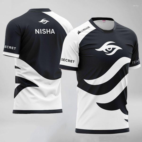 Herren T-Shirts CSGO DOTA23D DRINTED ESPORTS-Spieler Jersey Uniform Secret Ti9 Team T-Shirt Fan Stock