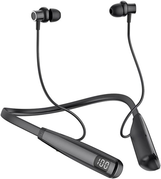 Беспроводная гарнитура Bluetooth, Hifi Stereo Gamers Headphone, в ушных наушниках, водонепроницаемые ушные бутоны IPX5, на 100 часов дополнительного длинного воспроизведения с помощью наушников из микрофона