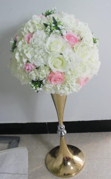 Dekorative Blumen Spr 2023 Hochzeitstisch Herzstück Blumenball Künstlicher Bogenläufer Dekoration Hintergrund Flore