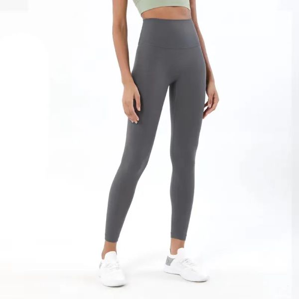 2023New Designer feminino Roupa de feminina Alinhamento calças de legging Cintura alta curta dura esportiva de esportes Wear leggings fitness elástica Ladia geral