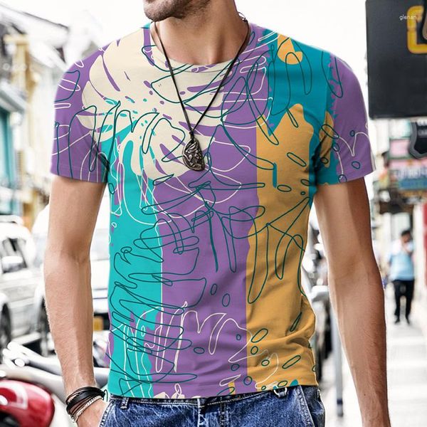 Erkek Tişörtleri T-Shirts 3D Baskılı Kısa Kol Beach Street Hip-Hop Üstler Sportswear Sıradan Harajuku Yaz Büyük boy tişört komik tees