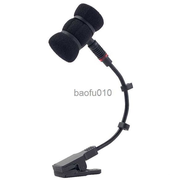 Microfones Instrument Condensador Microfone Universal Stand Clipe para Soxofone Clarinet Wind Instrument Durável Mini Shock Mount Holder HKD230818