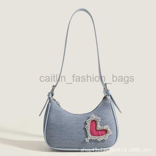 Designer -Tasche Guangzhou Taichen Lederwaren neue französische kleine Markt Strass Love Avarm Damen Grade Canvas Designer Bag Caitlin