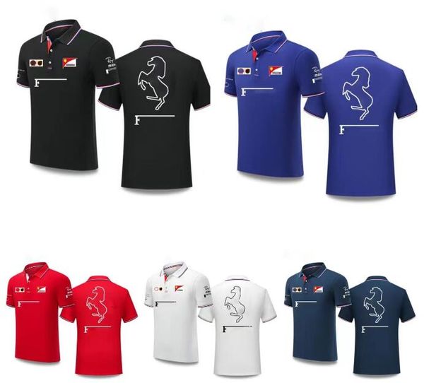 F1 Racing Camisa de manga curta verão nova camisa polo mesma personalizada