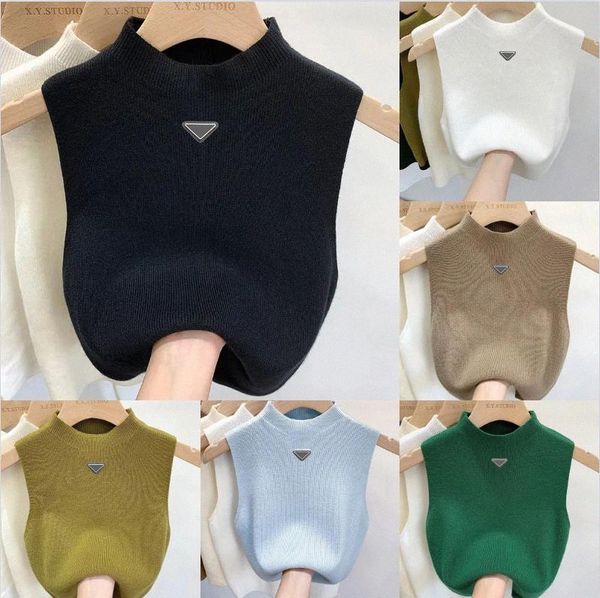 Designer Pra Sweater Sweater Mulheres PRADs coletes Sweaters Spring outono letra solta letra redonda Pushar