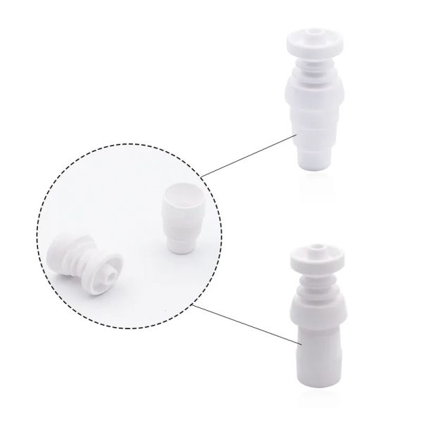 CSYC CE009 Domeless Keramikspitzen Rauchen Rohrzubehör 14mm 18 mm weiblich männlich 4 in 1 Nägel DAB Wachs Werkzeug für Glaswasserbongs LL