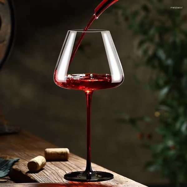 Vini da vino 2 pezzi di alta qualità sommelier cravatta nera design in vetro rosso bordeaux di austria bordeaux sherry calice cristallo champagne flauti