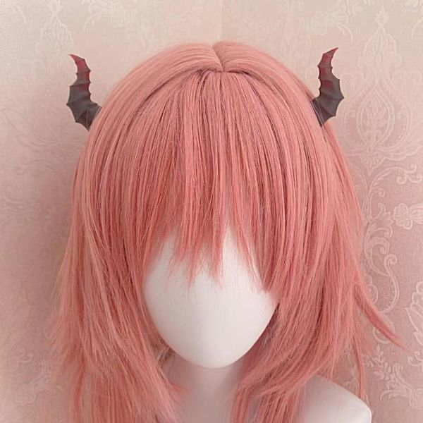 Partyversorgungen 1 Paar Lolita Gothic Punk Devil Horn Ochse Halloween Hair Clip Cosplay Haarnadel Haarwege