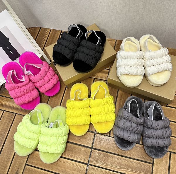 Tazz Slipper Designer Frauen Tasman Slipper Sneakers Luxus dekorierte Pfeilstich Komfort Wildleder Wolle Mischung Winter warmer Plüsch Sandalen Schuh Schuh