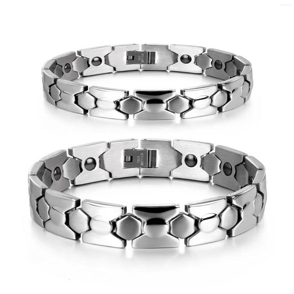 Bracelets de charme Titanium Steel Magnetic Casal Bracelet