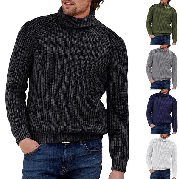 Jackets masculinos 2023 Autumn/Winter High Deck Sweater Mens de cor m de manga longa de manga comprida