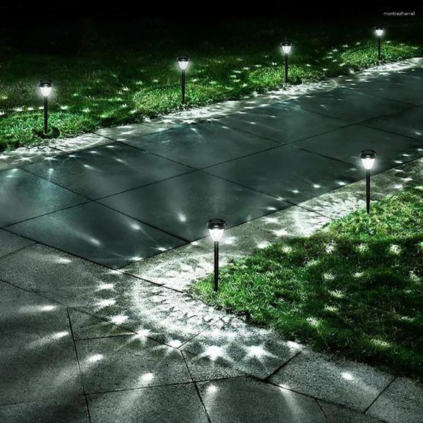 Yard Walkways Auffahrt Landschaften Rasen Solardekoration Lampe Licht für solarbetriebene wasserdichte Gartenweg im Freien im Freien im Freien