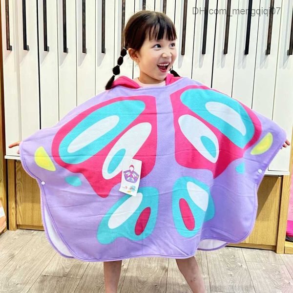 Asciugamani da asciugamani jy addensato grande asciugamano da bagno a forma speciale per bambini con cappuccio da bagno con cappuccio da bagno e abbigliamento da ragazza assorbente veloce 140 * 100 cm Z230819