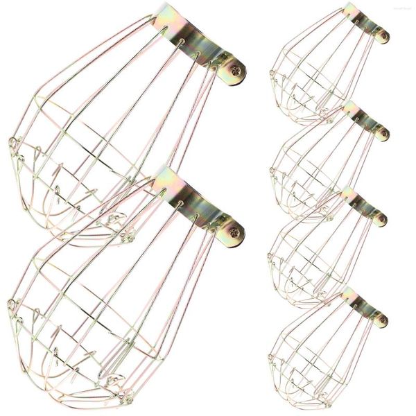 Anhängerlampen 6 Packung Hanging Lampen Schatten Vintage Industrial Light Cage kleines Metall für die Beleuchtung