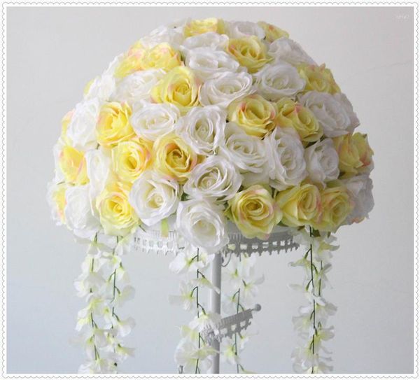 Dekorative Blumen SP !!! Hochzeit Kernstück Hochzeitstisch Dekoration Road Blumenkugeln (nur die Blumen) 2pcs/Los