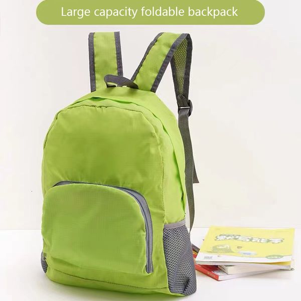 Mochilas escolares Grande capacidade dobrável mochila impermeável Oxford tecido mochilas esportivas para mulheres homens super leve caminhadas ao ar livre saco de viagem 230817