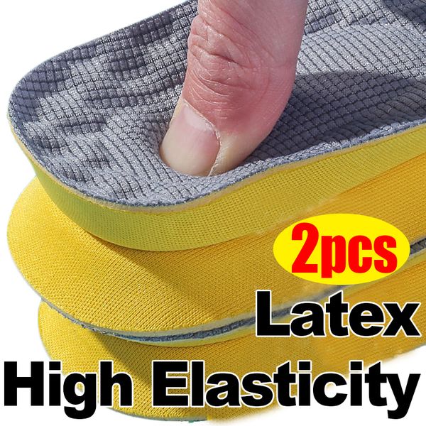 Acessórios para peças de sapatos Bacsões de espuma de memória de látex para homens homens de suporte macio suportes para pés respiráveis ​​ortopédicos esportes pó de pás cuidados