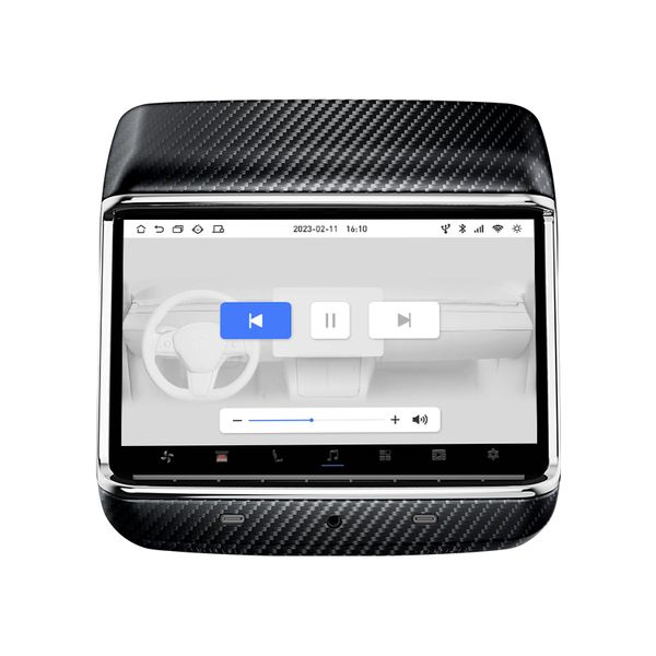 7,2 polegadas Modelo 3 y Carro traseiro de entretenimento traseiro Controle climático Display Back Sat Blact Screen para Tesla Car Play