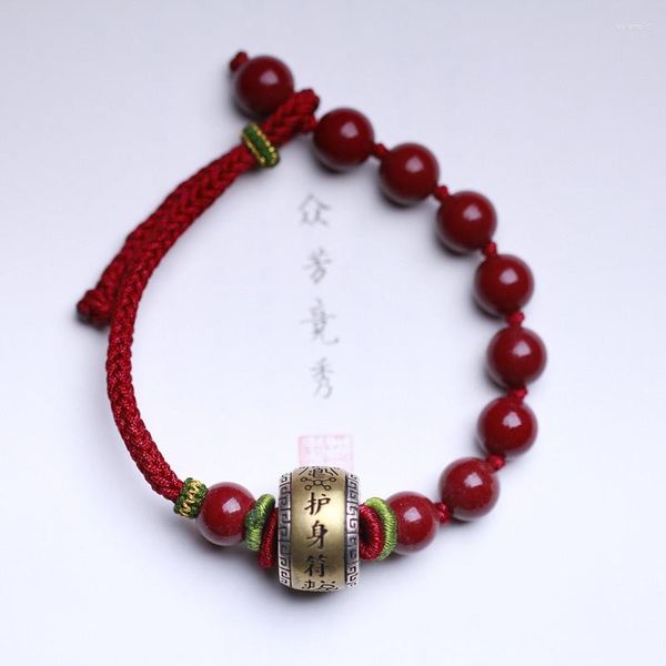 Braccialetti Link Bracciale Cinnabar Naturale con accessori per gli accessori per la giornata stella