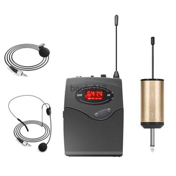 Микрофоны Top Deges Wireless Microphone System Wireless Microphone набор с гарнитурой лавальер лацк -лацэк -микрофоны приемника HKD230818