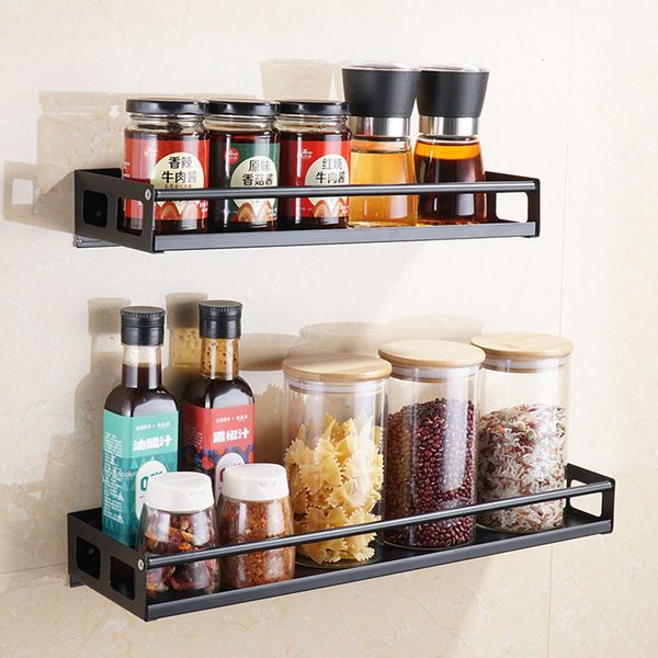 Organizzazione di stoccaggio alimentare set Multipurpose cucina organizzatore a parete Montaggio di spezie Scaffale a portata di scaffale per la dispensa armadio da bagno sopra la porta dell'armadio della porta 230817