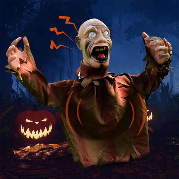 Другое мероприятие вечеринка поставляет Halloween Swing Swing Ghost Sound Control Control, заземление, призрак ужасов, борцовские реквизиты Хэллоуин открытый сад.