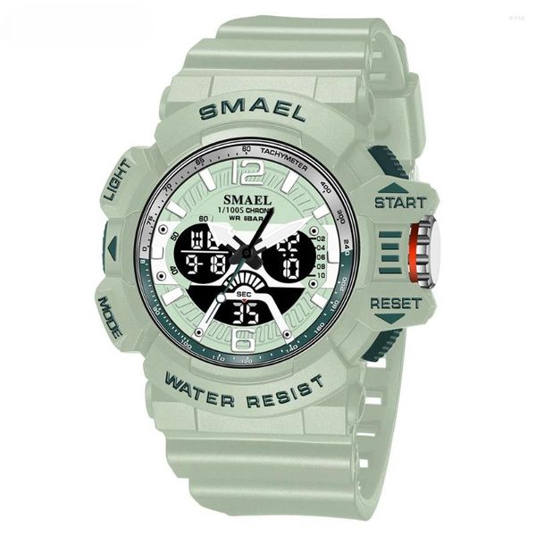 Relógios de pulso SMAEL Sport Watch for Men Waterspert Student Display Dual Dual