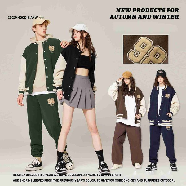 Herbst/Winter Neue 2023 Jugend Trend Casual Designer Sport Mantel Herren Academy Stil Paar Baseball Jersey Jacken für Männer