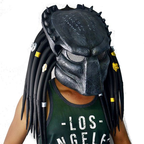 Party Masken Film Alien gegen Predator Cosplay Maske Halloween Kostümzubehör Requisiten Latex Maske 230817
