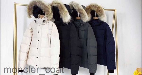 Mens Down Jackets Canadian Parka inverno impermeabili uomini lupo pelliccia Wyndham giacca con cappuccio per fourrure outwear pellicce da procione calda coatce2f