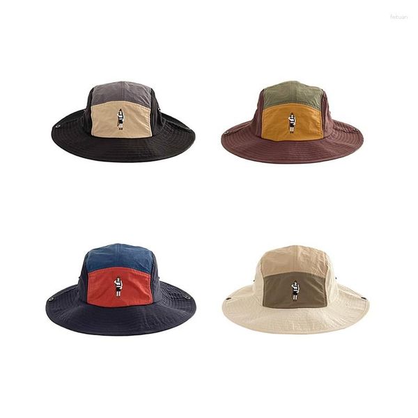 Boinas 2023 Summer Color Block Surfing Fisherman Hats for Men Mulheres Gorros Invierno Mujer Chapeau Homme Pesca Bucket Caps