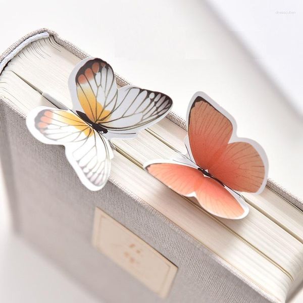 Butterfly Paper Lesezeichen farbenfrohes niedliches Design Originalität School Office Support Tool Lesezeichen Weihnachtsgeschenk