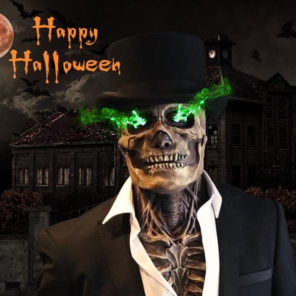 Партия маски Хэллоуин Террор Маска 3D реальность полная голова маска черепа Хэллоуин