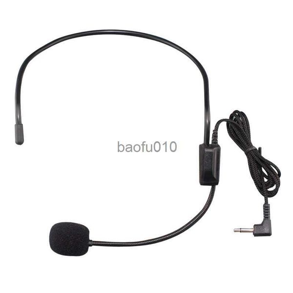 Microfones Microfone de fone de ouvido com fio vocal portátil para alto -falante de amplificador com guia de turismo dinâmico de alto -falante de microfones ensino de palestras de karaokê hkd230818