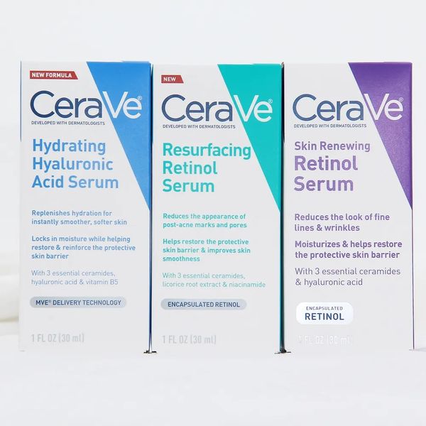 30 мл Ceraves Serum Уход за кожей Крем-эссенция для лица для разглаживания тонких линий Увлажняющий увлажняющий кожу Обновляющий лосьон-сыворотка с ретинолом Высокое качество