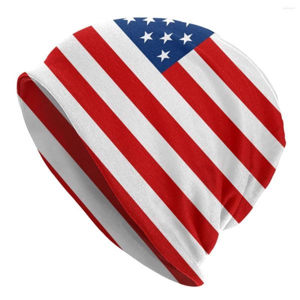 Boinas American Flag Men's Beanies for Women Outdoor Bonnet Hats Unissex Knit Hat Hip Hop Cap